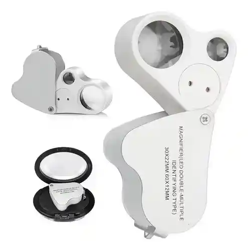 Lupa Para Joyeria Doble Con Luz