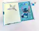 Linda Agenda Diario Candado Stitch Kawaii Libreta Para Niños Lilo Y Stitch