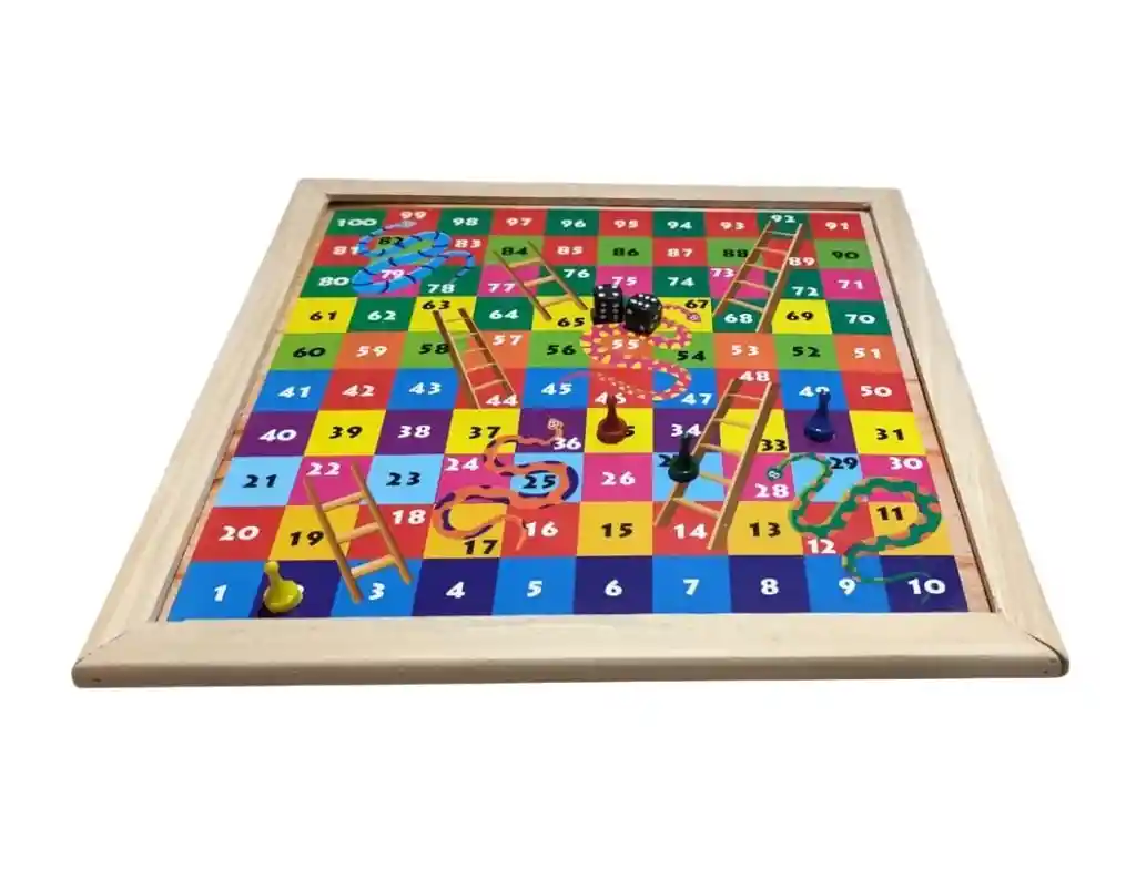 Parqués De Marco 4 Puestos Y Escalera 31x31