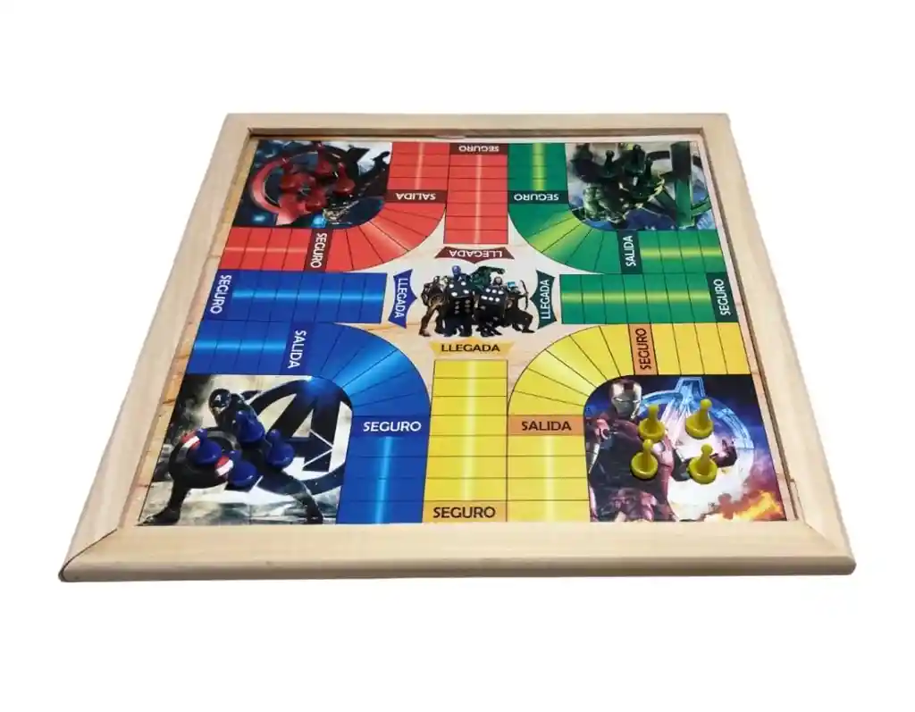 Parqués De Marco 4 Puestos Y Escalera 31x31