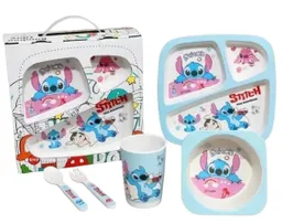 Vajilla Para Bebes Stitch Kit De Alimentación X5 Piezas