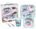 Vajilla Para Bebes Stitch Kit De Alimentación X5 Piezas