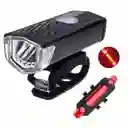 Combo Luz Delantera + Trasera Bici