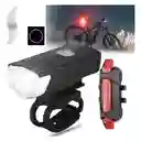 Combo Luz Delantera + Trasera Bici
