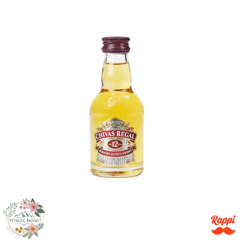Chivas Regal 12 Años Blended Scotch Whisky 50 Ml
