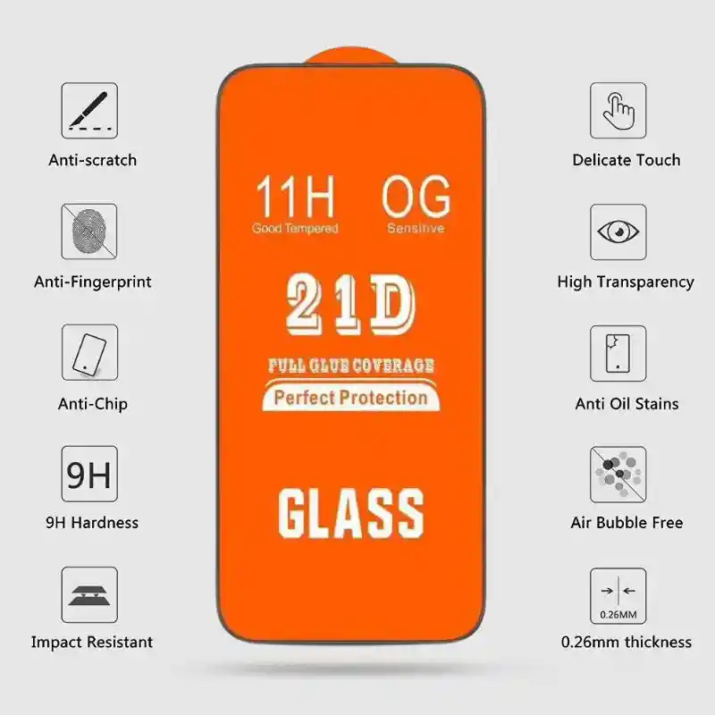 Samsung A80 / A90 Vidrio Protector De Pantalla 21d