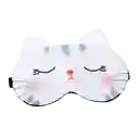 Antifaz Gel Descanso Tp Ojos Gato Blanco