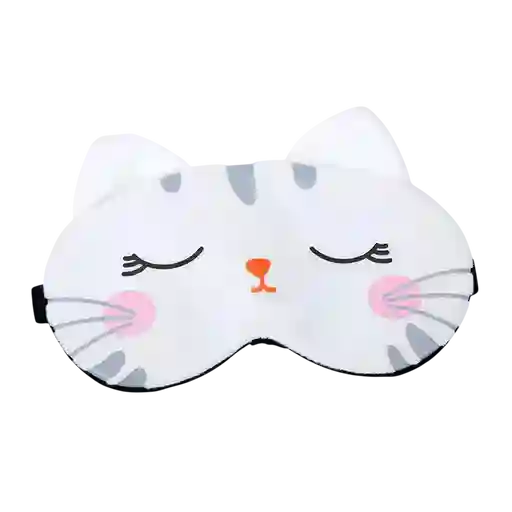 Antifaz Gel Descanso Tp Ojos Gato Blanco