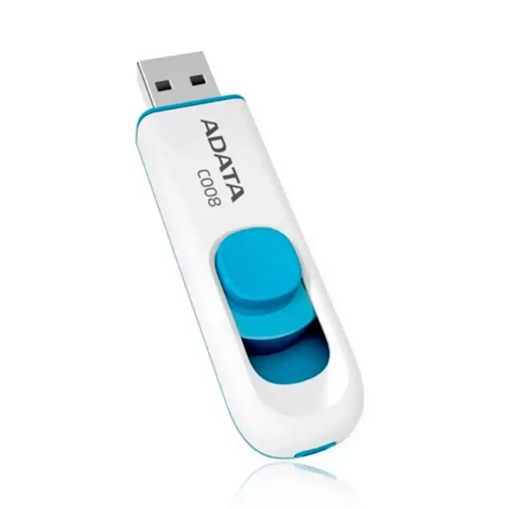Memoria Usb Adata 2.0 Retractil 32gb - Blanca