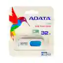 Memoria Usb Adata 2.0 Retractil 32gb - Blanca
