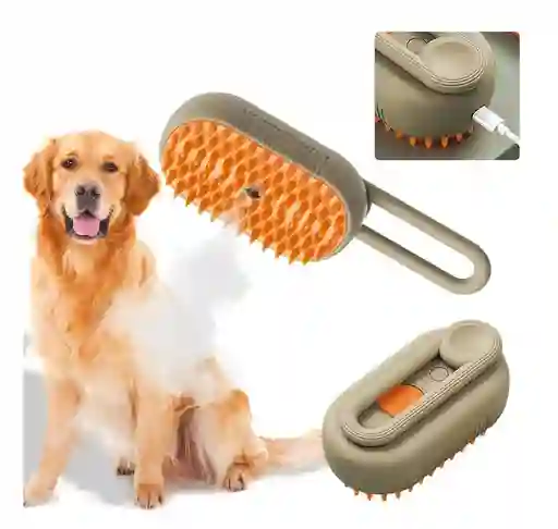 Cepillo Automático A Vapor 3 En 1 Para Gatos Perros