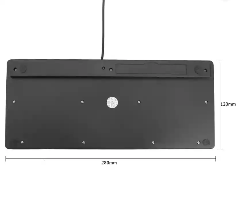 Teclado Alámbrico K-1000 Compatible Con Windows Y Mac