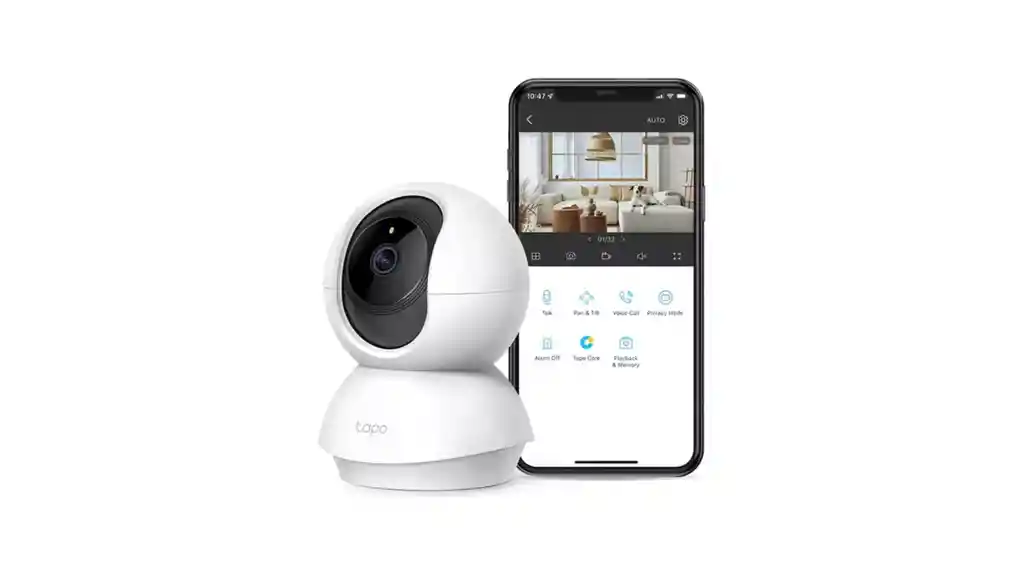 Camara Wifi Tp-link Tapo C210 2k Giratoria Voz App Celular - Blanco