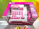 Caja Registradora Juguete Calculadora Con Sonido Infantil Color Rosa