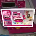 Caja Registradora Juguete Calculadora Con Sonido Infantil Color Rosa