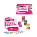 Caja Registradora Juguete Calculadora Con Sonido Infantil Color Rosa