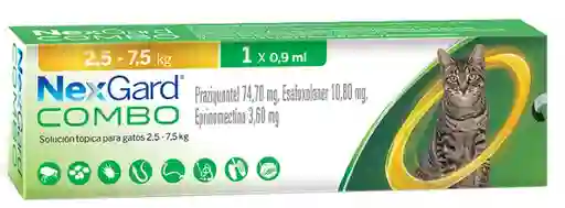 Nexgard Gato Combo 2 A 8 Kg Antipulgas Nexgard