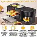 Horno Cafetera Electrico 3 En 1 Con Parrilla Sokany Sk-145