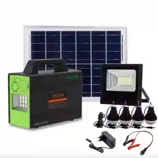Sistema Solar Panel, Lampara, Bombillo 350w Gd-350m