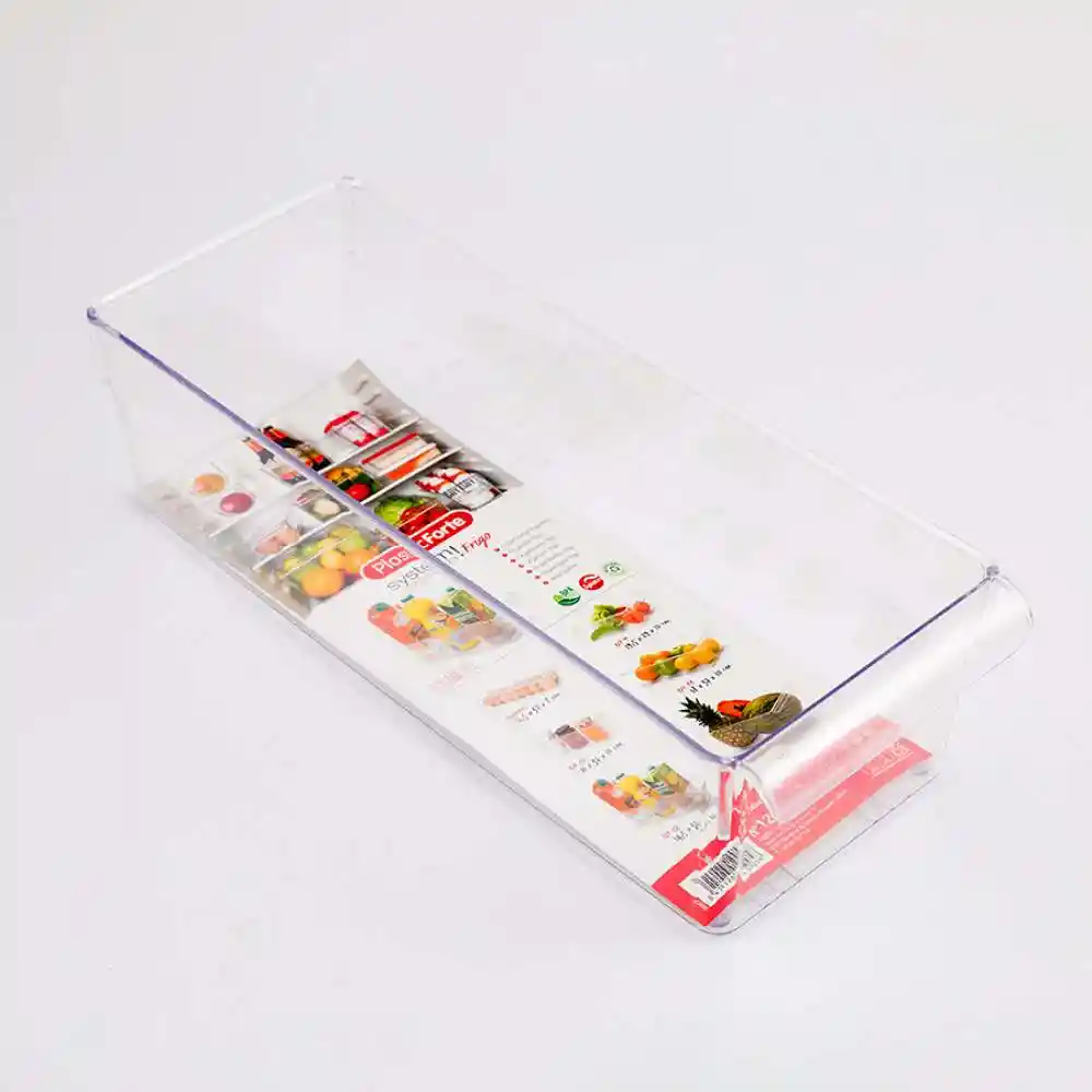 Organizador Plasticforte 14x10x37cm Translucido Plastico