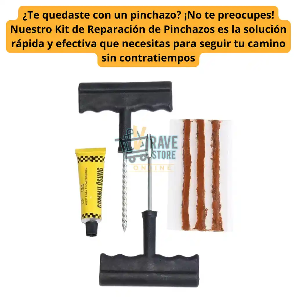 Kit Completo De Despinche Sellomatic Para Moto Y Carro - Reparación Rápida De Llantas