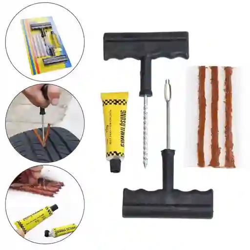 Kit Completo De Despinche Sellomatic Para Moto Y Carro - Reparación Rápida De Llantas