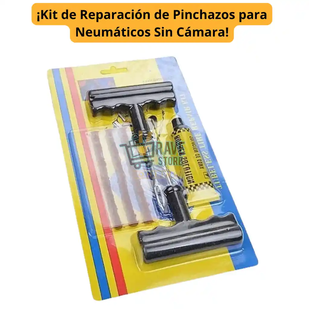 Kit Completo De Despinche Sellomatic Para Moto Y Carro - Reparación Rápida De Llantas