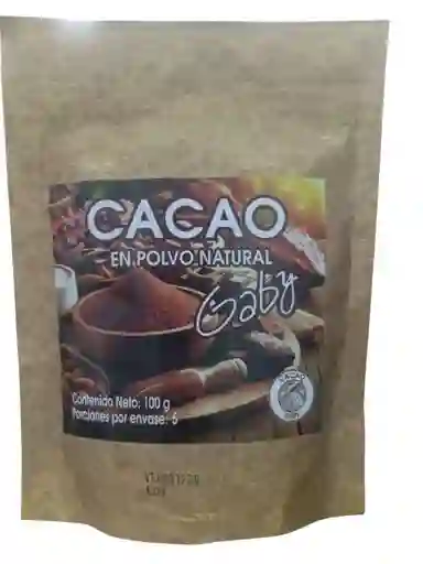 Cacao En Polvo Natural Gaby X 100 Gms