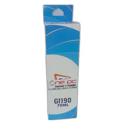 Tinta Recargable Gl190 Compatible Canon Cyan