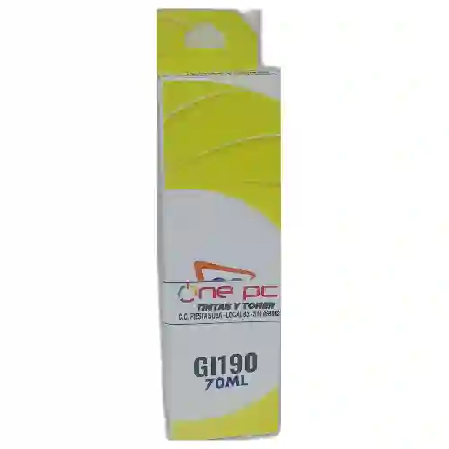 Tinta Recargable Gl190 Compatible Canon Yellow