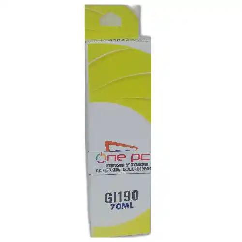 Tinta Recargable Gl190 Compatible Canon Yellow