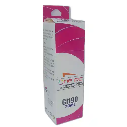 Tinta Recargable Gl190 Compatible Canon Magenta