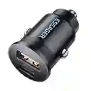 Cargador Carro Usb Tipo C Carga Rapida Iphone Samsung Huawei