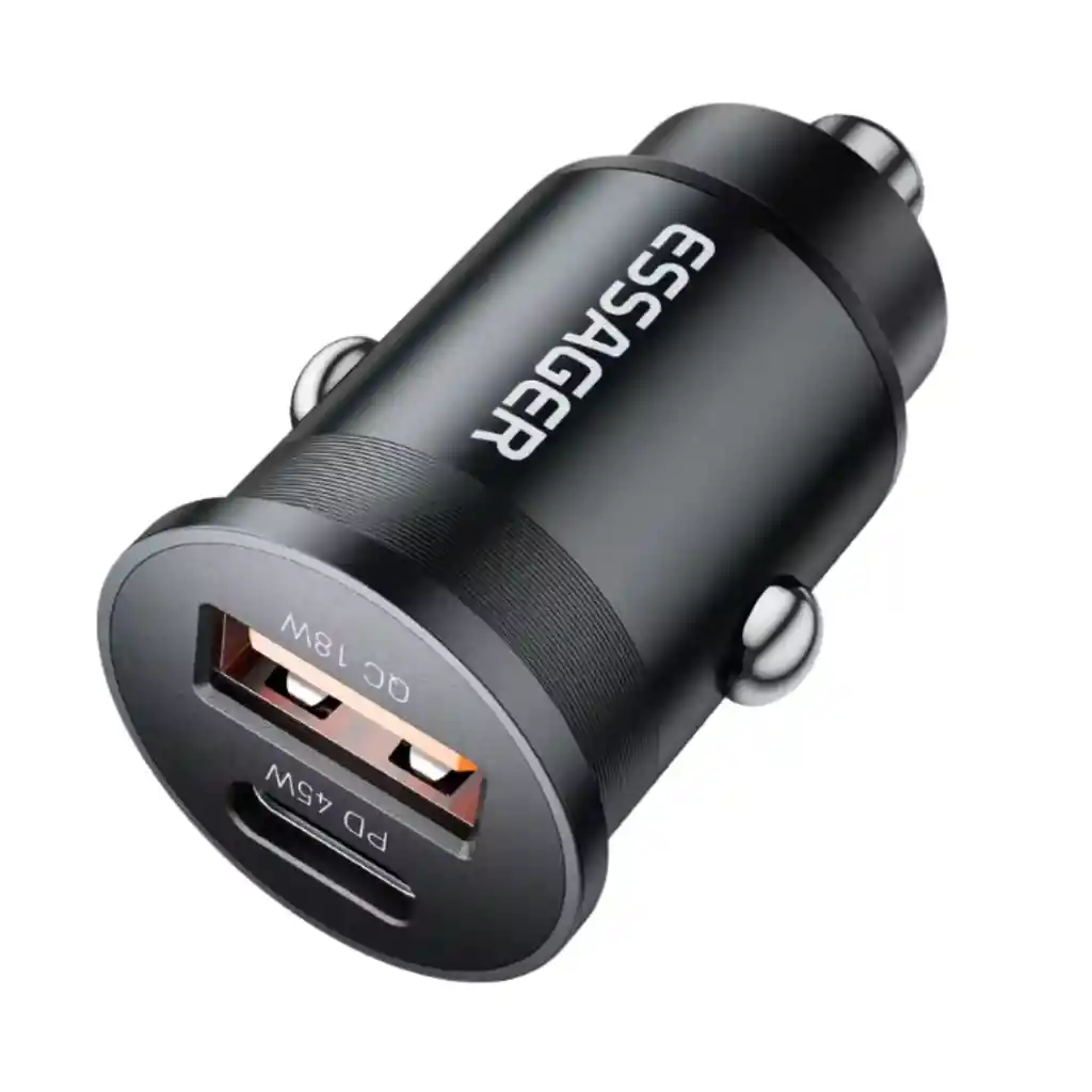 Cargador Carro Usb Tipo C Carga Rapida Iphone Samsung Huawei