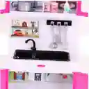Cocina Muñecas 4 En 1 Magica Luz, Sonido Y Accesorios
