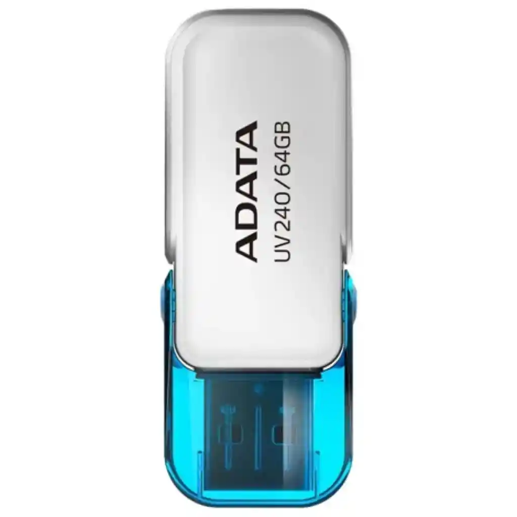 Memoria Usb 2.0 Adata Uv240 64gb Blanco-azul
