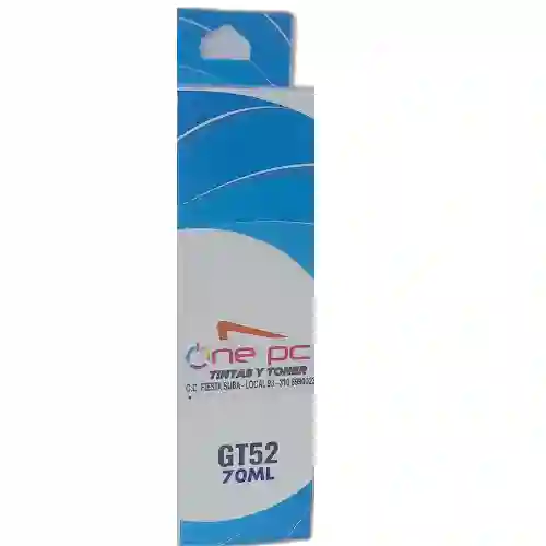 Tinta Recargable Gt52 Compatible Hp Cyan