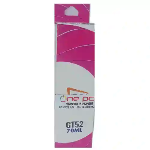 Tinta Recargable Gt52 Compatible Hp Magenta