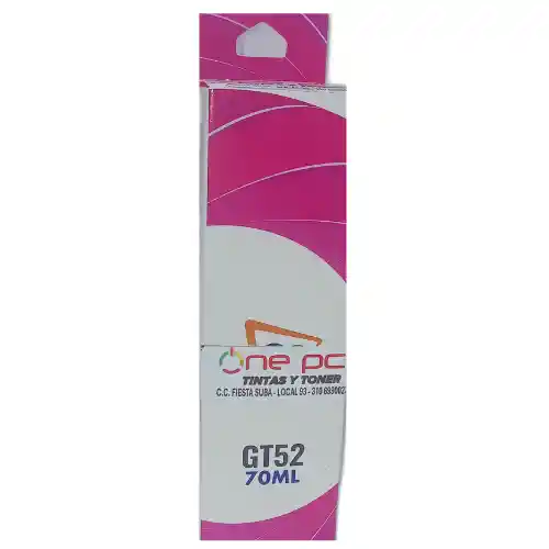 Tinta Recargable Gt52 Compatible Hp Magenta