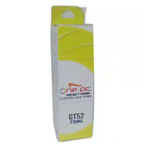 Tinta Recargable Gt52 Compatible Hp Yellow