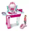 Tocador Peinador 2 En 1 Portátil Juguete Niña Luces Y Sonido