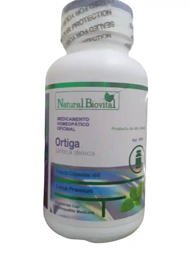 Ortiga Frasco X 60 Capsulas Natural Biovital