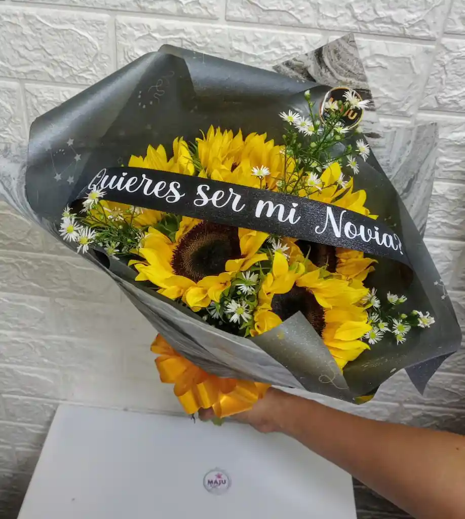 Girasoles Naturales ¿quieres Ser Mi Novia?