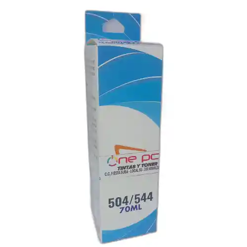 Tinta Recargable 504/544 Compatible Epson Cyan