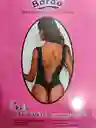 Body De Malla Leslie Con Brillantes Negro - Talla Única