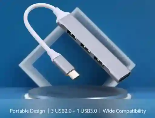 Hub 4 Puertos Usb Tipo C