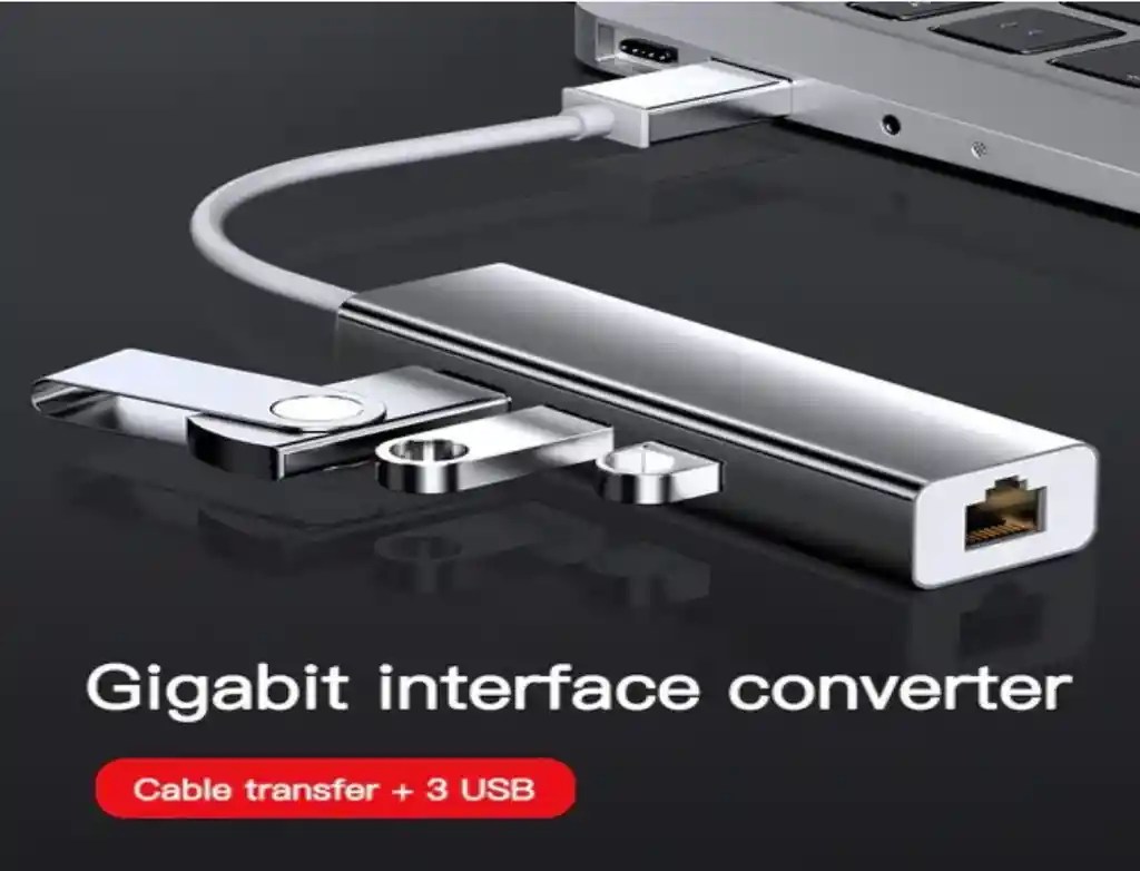 Hub Usb Y Rj45 Red