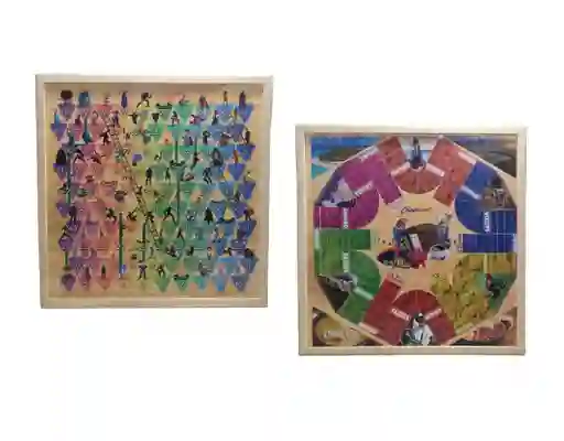 Parqués Magnético De Marco 6 Puestos Y Escalera 26x26