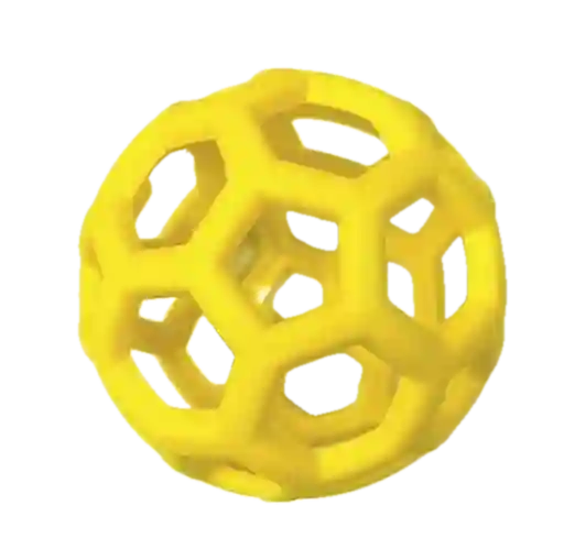 Pelota Hueca Amarilla - Juguete Para Perros