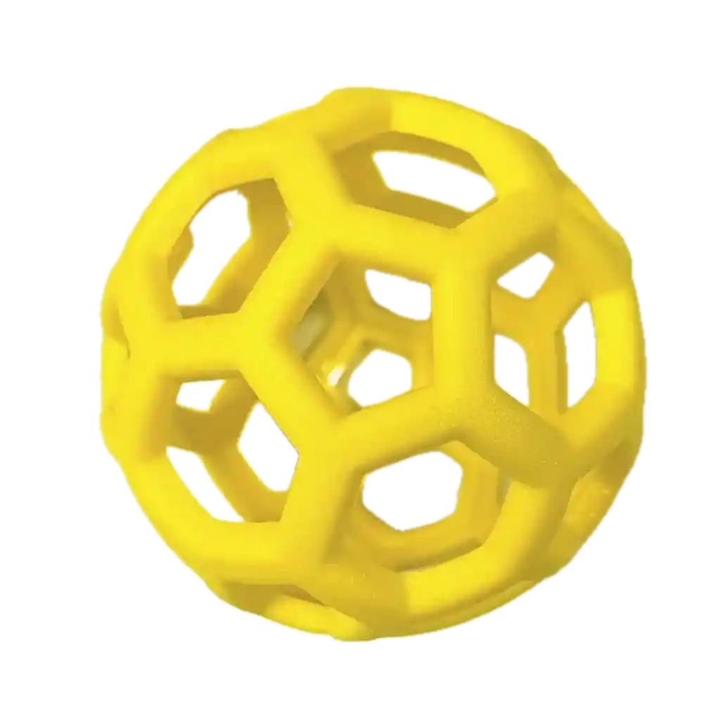 Pelota Hueca Amarilla - Juguete Para Perros